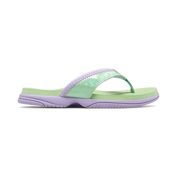 NEW BALANCE KID’S JOJO THONG SANDALS Violet/Mint - Picture 1 of 6